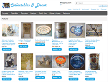 Tablet Screenshot of collectiblesanddecor.com